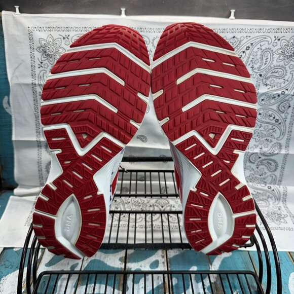 Brooks Red, White, and Blue Athletic Shoes - Picture 9 of 11